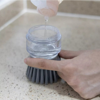 WASHING BRUSH AND UTENSILS WITH SOAP DISPENSER