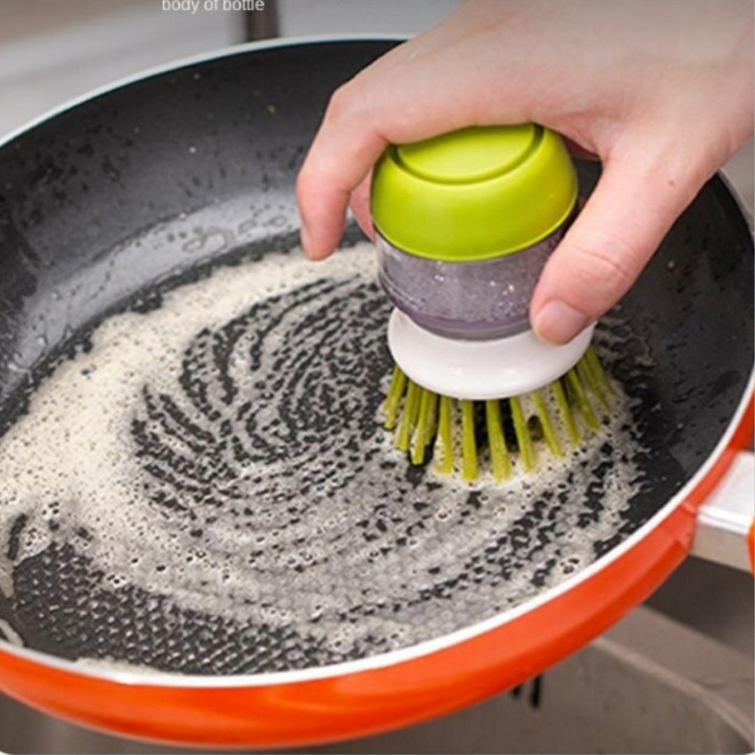 WASHING BRUSH AND UTENSILS WITH SOAP DISPENSER